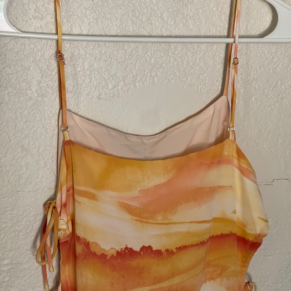 Sunset Ruched Mini Sundress - Picture 7 of 11